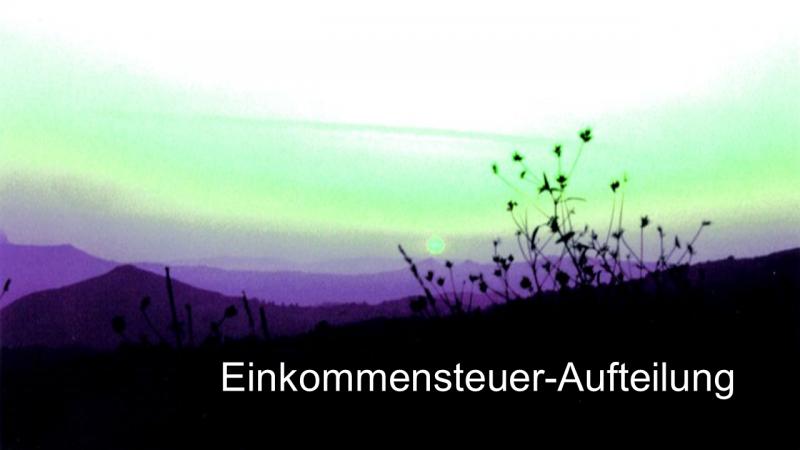 Aufteilung der Einkommensteuer