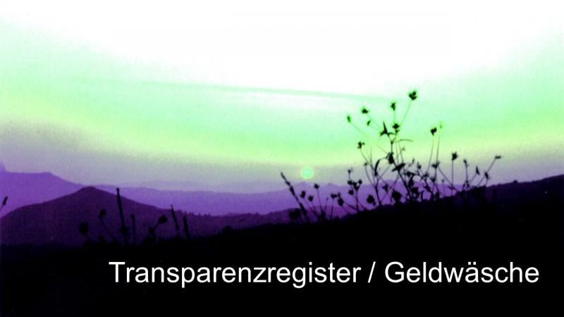 Transparenzregister Geldwäsche