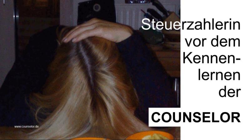 Steuerzahlerin vor dem Kennenlernen