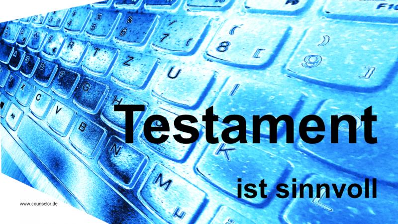 Testament sinnvoll