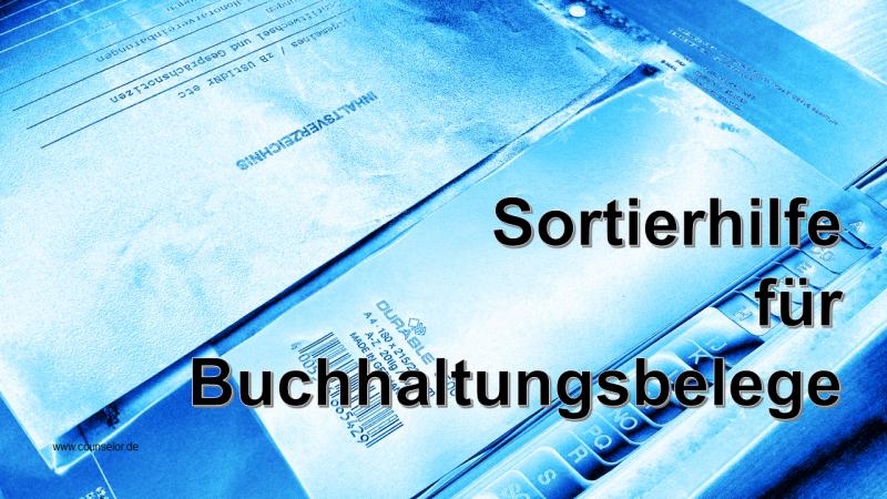 Sortierhilfe für Buchhaltungsbelege