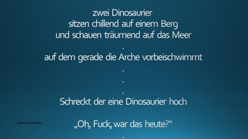 Dinosaurier - manchmal Steuerberater